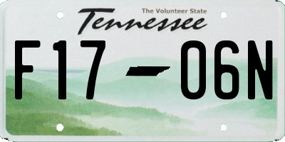 TN license plate F1706N