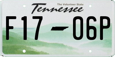TN license plate F1706P
