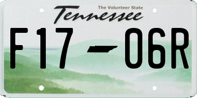 TN license plate F1706R