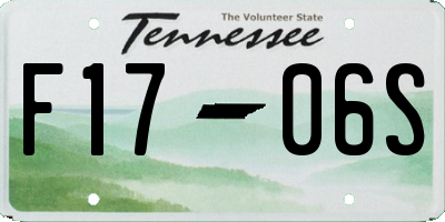 TN license plate F1706S
