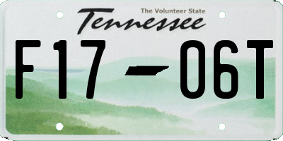 TN license plate F1706T