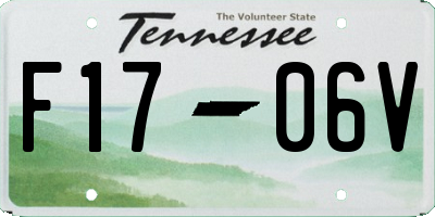 TN license plate F1706V