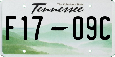 TN license plate F1709C