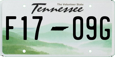 TN license plate F1709G