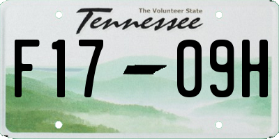 TN license plate F1709H