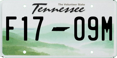 TN license plate F1709M