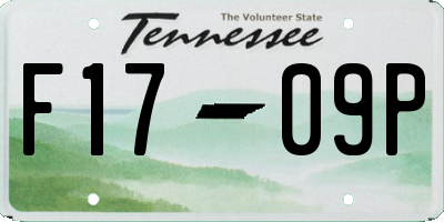 TN license plate F1709P