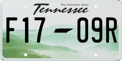TN license plate F1709R