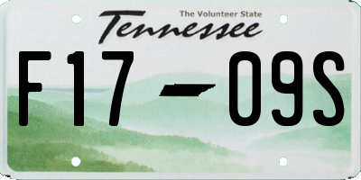 TN license plate F1709S
