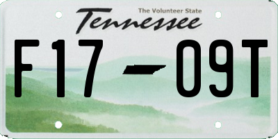 TN license plate F1709T