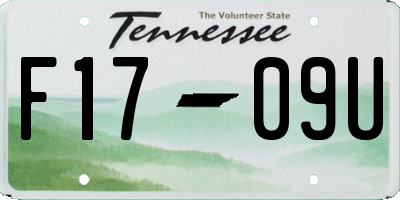 TN license plate F1709U