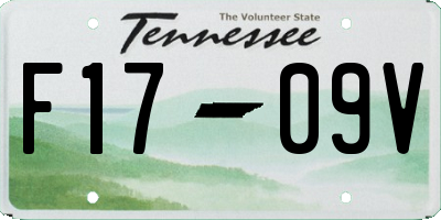 TN license plate F1709V