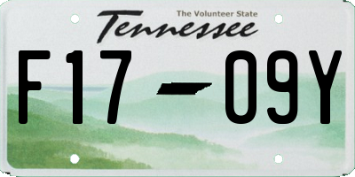TN license plate F1709Y