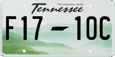 TN license plate F1710C