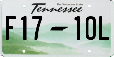 TN license plate F1710L