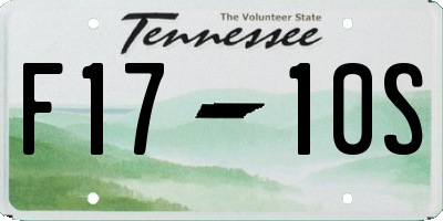 TN license plate F1710S