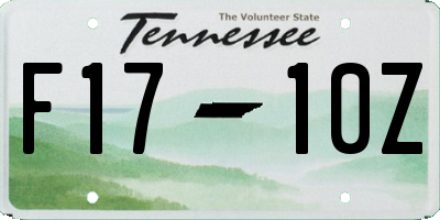 TN license plate F1710Z