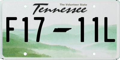 TN license plate F1711L