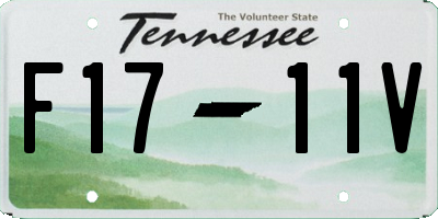 TN license plate F1711V