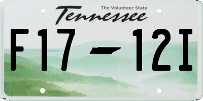 TN license plate F1712I