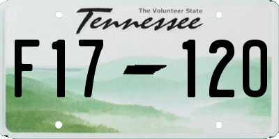 TN license plate F1712O
