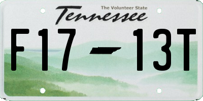 TN license plate F1713T