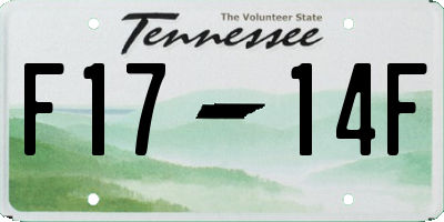 TN license plate F1714F