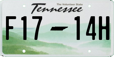 TN license plate F1714H