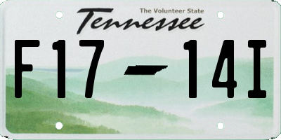 TN license plate F1714I