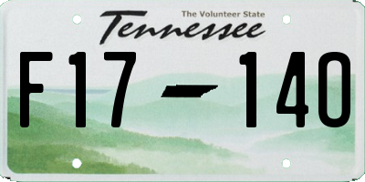 TN license plate F1714O