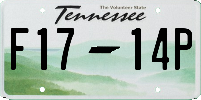 TN license plate F1714P
