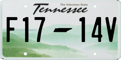 TN license plate F1714V