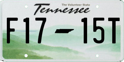 TN license plate F1715T