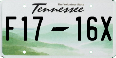TN license plate F1716X