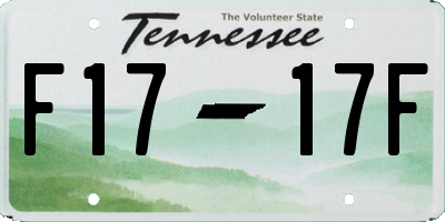 TN license plate F1717F