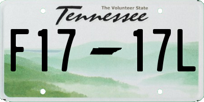 TN license plate F1717L