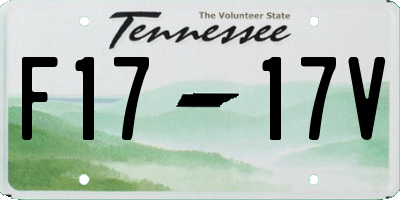 TN license plate F1717V