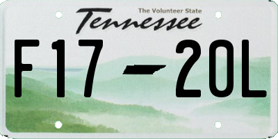 TN license plate F1720L