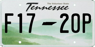 TN license plate F1720P