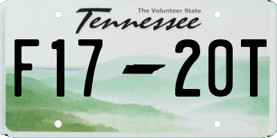 TN license plate F1720T