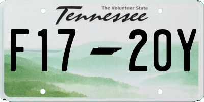 TN license plate F1720Y