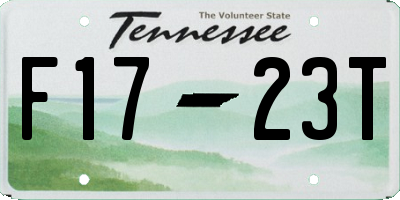 TN license plate F1723T