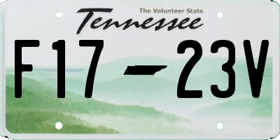 TN license plate F1723V