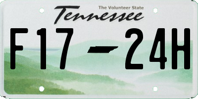 TN license plate F1724H