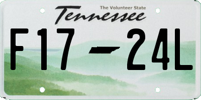 TN license plate F1724L
