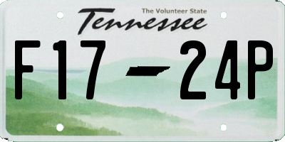 TN license plate F1724P