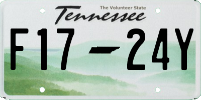 TN license plate F1724Y