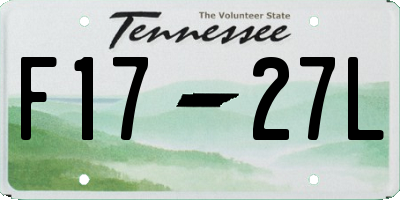 TN license plate F1727L