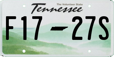 TN license plate F1727S