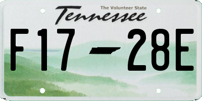 TN license plate F1728E